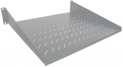 Picture of Intellinet 19" Cantilever Shelf, 2U, 2-Point Front Mount, 250mm Depth, Max 25kg, Grey, Three Year Warranty