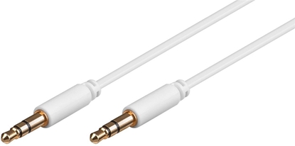 Picture of Kabel MicroConnect Jack 3.5mm - Jack 3.5mm 1m biały (AUDLL1W)