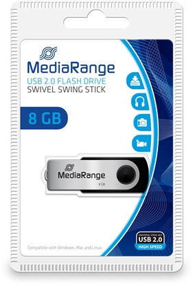 Attēls no Pendrive MediaRange 8 GB  (MR908)