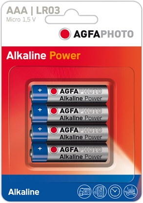 Attēls no Agfa Photo AgfaPhoto Batterie Alkaline Power -AAA LR03 Micro       4St.