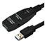 Attēls no Kabel USB MicroConnect USB-A - USB-A 10 m Czarny (USB3.0AAF10A)