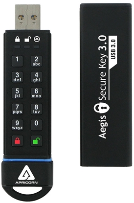 Attēls no Pendrive Apricorn Aegis Secure Key 3.0, 120 GB  (ASK3-120GB)