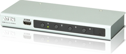 Attēls no Aten 4-Port 4K HDMI Audio/Video Switch with IR Remote Control