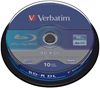 Изображение 1x10 Verbatim BD-R Blu-Ray 50GB 6x Speed, white blue Cakebox