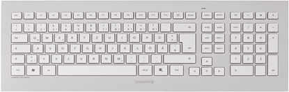 Attēls no CHERRY DW 8000 keyboard Mouse included RF Wireless French Silver, White