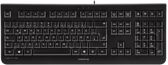 Изображение CHERRY KC 1000 keyboard USB QWERTY Nordic Black