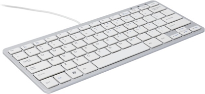 Picture of R-Go Tools Compact R-Go ergonomic keyboard, QWERTY (UK), wired, white
