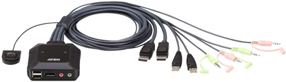 Attēls no Aten 2-Port USB DisPlayPort Cable KVM Switch