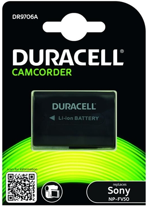 Attēls no Duracell Li-Ion Battery 700mAh for Sony NP-FV50