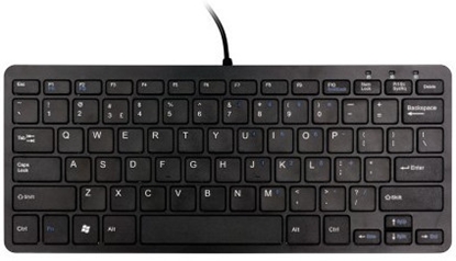 Изображение R-Go Tools Compact R-Go ergonomic keyboard, QWERTY (US), wired, black