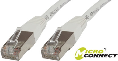 Attēls no MicroConnect Kabel CAT 5E FTP 1m PVC Biały (B-FTP501W)