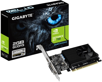 Attēls no Gigabyte GV-N730D5-2GL graphics card NVIDIA GeForce GT 730 2 GB GDDR5