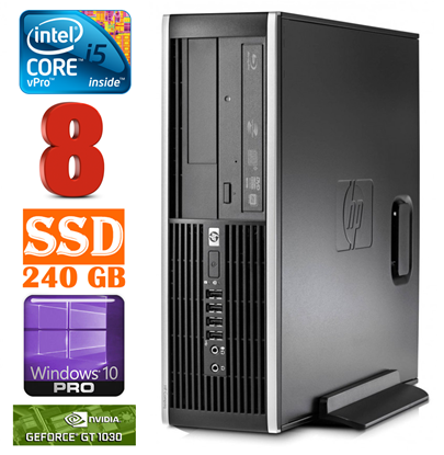 Изображение HP 8100 Elite SFF i5-650 8GB 240SSD GT1030 2GB DVD WIN10Pro