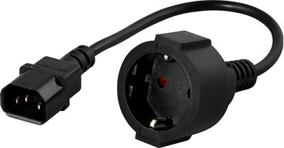 Picture of PowerWalker IEC Safety contact Adapterc. C14 - CEE 7/3 (Typ F)