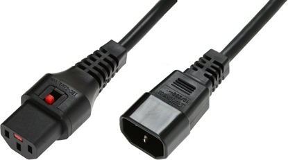 Изображение Kabel zasilający MicroConnect IEC LOCK C13 - C14, 1m (PC1024)