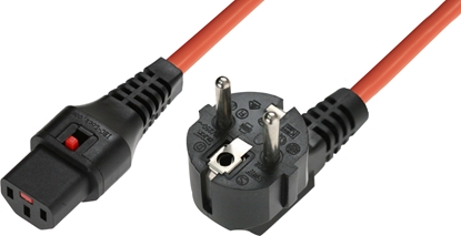 Изображение Kabel zasilający MicroConnect IEC LOCK C13 - R/A SCHUKO, 3m (EL248S)