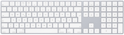 Picture of Apple Magic Keyboard mit Ziffernblock-MKMZB (deutsch) white