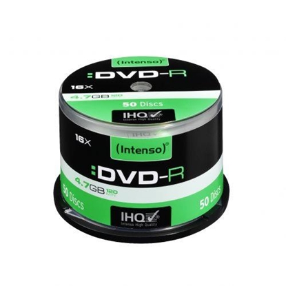 Picture of 1x50 Intenso DVD-R 4,7GB 16x Speed, Cakebox