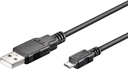 Attēls no Kabel USB MicroConnect USB-A - microUSB 1.8 m Czarny (USBABMICRO18)