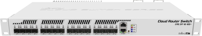Изображение Switch|MIKROTIK|Type L3|Rack|1x10Base-T / 100Base-TX / 1000Base-T|16xSFP+|1xRJ45|CRS317-1G-16S+RM