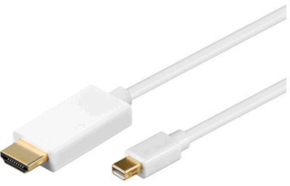 Picture of Kabel MicroConnect DisplayPort Mini - HDMI 3m biały (MDPHDMI3-4K)