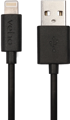 Изображение Veho Pebble Certified MFi Lightning To USB Cable | 0.2 Metre/0.7 Feet | Charge and Sync | Data Transfer - (VPP-601-20CM)