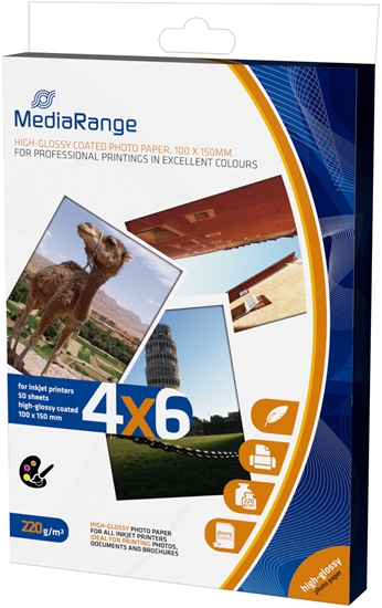 Picture of Mediarange Foto Papier hochglänzend 10x15cm 220g 50 Blatt