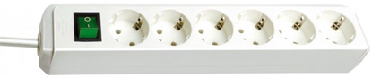 Picture of Brennenstuhl ECO-Line 6 fold white 1,5m + switch