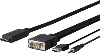Picture of Kabel VivoLink HDMI - D-Sub (VGA) + USB-A 1m czarny (PROVGAHDMI1)