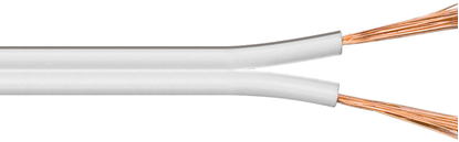 Attēls no Przewód MicroConnect głosnikowy 2x1.5mm² , 100m, biały (AUDSPEAKER6)