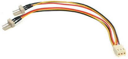 Attēls no StarTech.com 6in TX3 Fan Power Splitter Cable