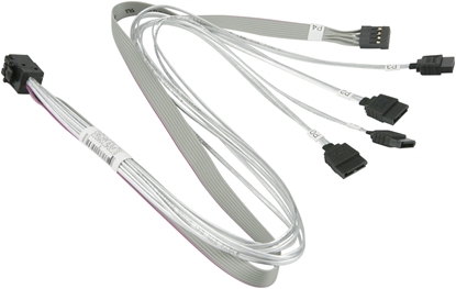 Attēls no Supermicro CBL-SAST-0616 cable gender changer MiniSAS HD (SFF-8643) SATA Grey