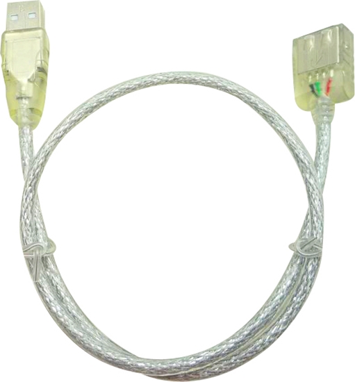 Изображение Kabel USB MicroConnect USB-A - USB-A 0.5 m Przezroczysty (USBAAF05T)