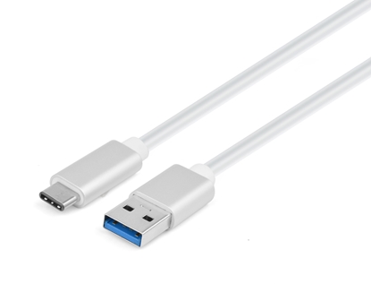 Изображение Kabel USB MicroConnect USB-A - USB-C 2 m Srebrny (USB3.1CA2S)