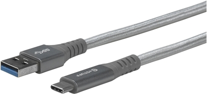Picture of Kabel USB eStuff USB-C - USB-A 1 m Szary (ES605151)