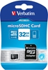 Изображение Verbatim microSDHC          32GB Class 10 UHS-I incl Adapt. 44083