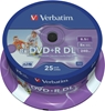 Изображение 1x25 Verbatim DVD+R Double Layer 8x Speed, printable, 8,5GB