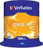Изображение 1x100 Verbatim DVD-R 4,7GB 16x Speed, matt silver