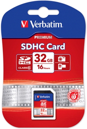 Attēls no Verbatim SDHC Card          32GB Class 10