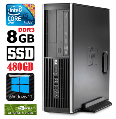 Picture of HP 8100 Elite SFF i5-650 8GB 480SSD GT1030 2GB DVD WIN10