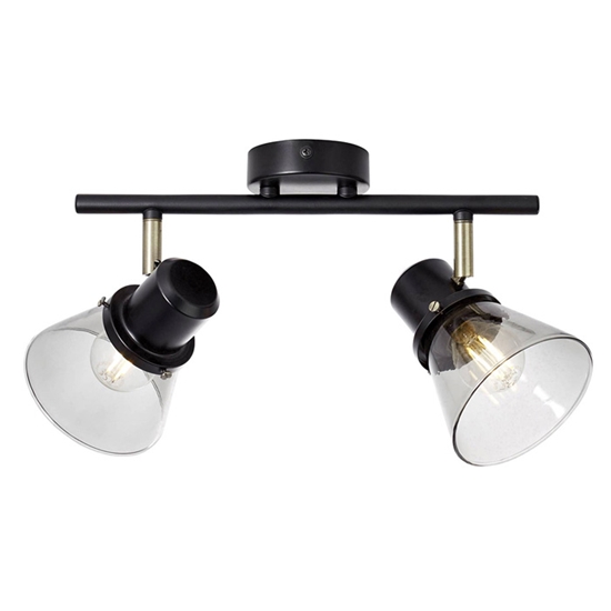 Picture of Sp.l.-RONALD 2x25W E14 melna/misiņa