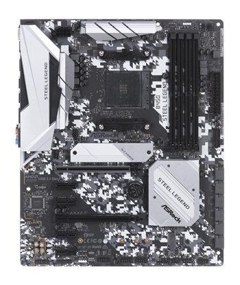 Picture of Asrock B450 Steel Legend motherboard Socket AM4 ATX AMD B450