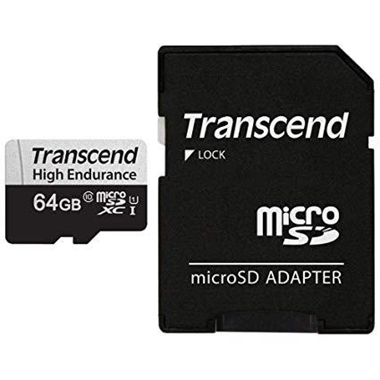 Picture of MEMORY MICRO SDXC 64GB W/ADAPT/UHS-I TS64GUSD350V TRANSCEND