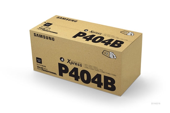 Picture of Samsung CLT-P404B 2-pack Black Original Toner Cartridge