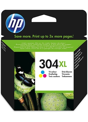 Picture of HP N9K07AE ink cartridge 3-colors No. 304 XL