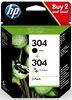 Picture of HP 3JB05AE ink cartridges black/3 colors No. 304