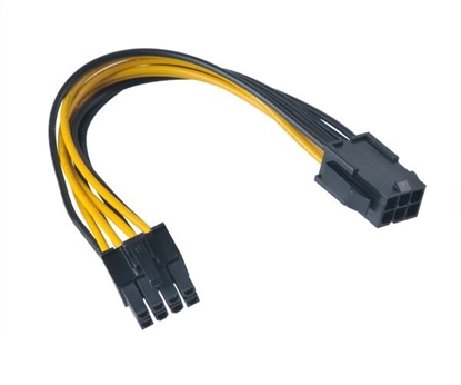 Picture of Akasa AK-CB051 6-pin PCIe 8-pin ATX12V cable interface/gender adapter