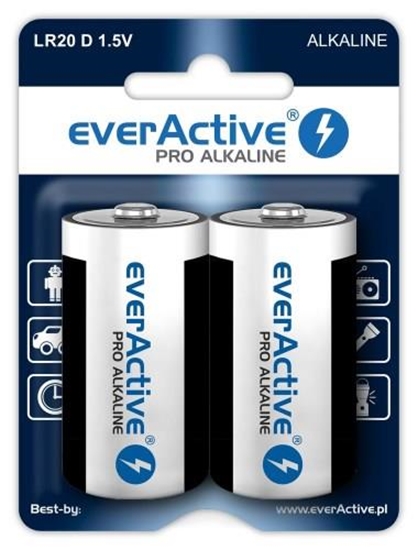 Picture of Alkaline batteries everActive Pro Alkaline LR20 D - blister card 2 pieces