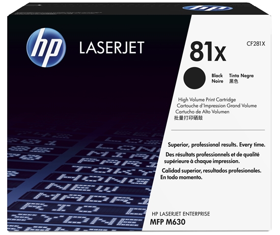 Picture of HP Toner CF 281 X black No. 81 X
