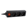 Изображение EnerGenie EG-PSU3F-01 UPS power strip, 3 FR sockets, 10 A, C14 plug, 0.6 m cable, black EnerGenie